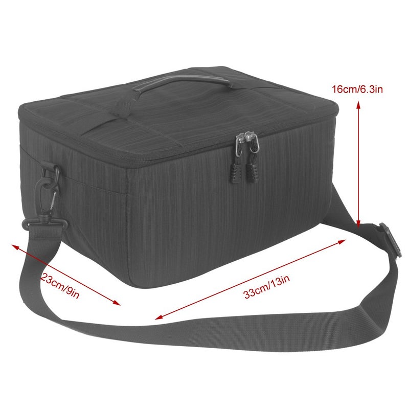 Koolertron Camera Case Dslr Camera Insert Bag Purse Universal Liner Lens Pouch Partition Protective Cover Waterproof Sleeve for Cannon/Nikon/Sony (Black) - Image 3
